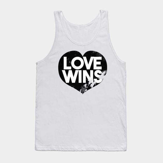 Love Wins (Distressed Variant) Tank Top by GoldenGear